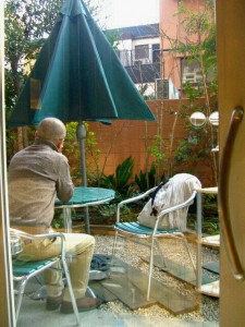 メイク教室中の店長